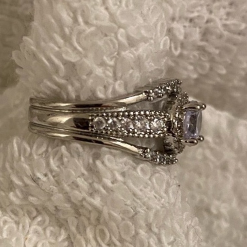 New Without Tag Silver Fashion Ring Size 6 - Picture 3 of 12